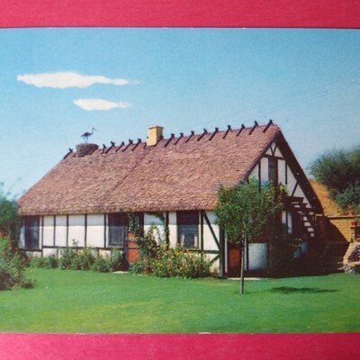 California Postcard - Old County Danish House Santa Ynez Valley Solvang 