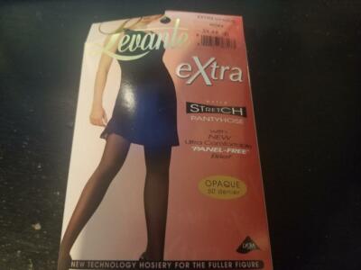 LEVANTE EXTRA STRETCH PANTYHOSE EXTRA OPAQUE MOKA 3X-4X-----S21