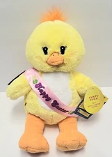 CHIRPY CHICK 2013 L.E. BUILD A BEAR PLUSH YELLOW CHICK STUFFED ANIMAL WITH SASH