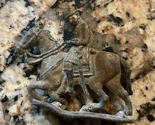 Antique Cast Iron Toy Figurines Cowboy/Calvary On Horseback 2 1/4  Tall