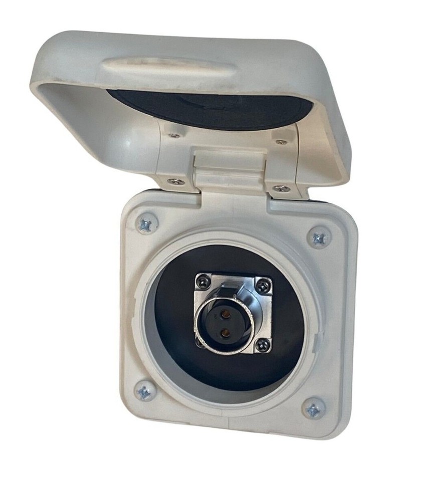 Furrion RV 10 Amp RV Solar Port Inlet White Marine Grade Camper ...