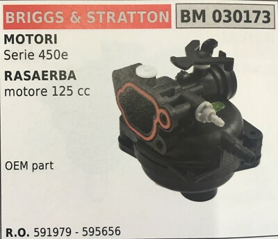 Vergaser A Schüssel BRUMAR Briggs & Stratton BM030173 Motoren Serie 450e