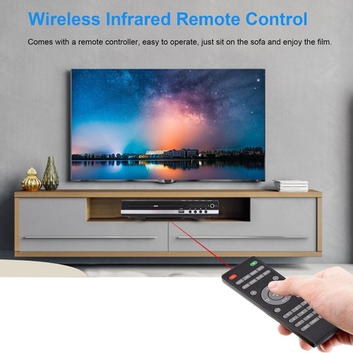 1080p DVD Player All Region Free DVD CD USB Player with HD+RCA Output USB Home - Picture 7 of 12