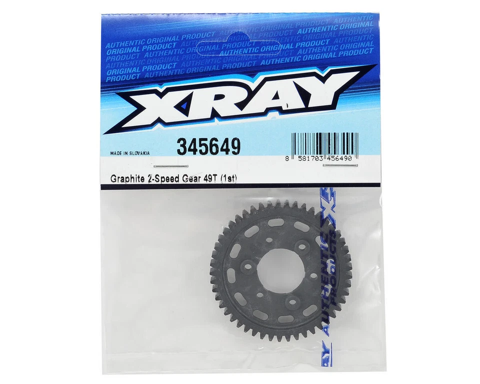 XRAY 2 Gang Zahnrad 49 Zähne 1. Gang Carbon XRA345649 GTX8 2023,  - Bild 2 von 2