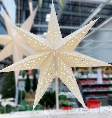 Ikea STRALA Star Light Pendant Table Lamp Shade, Lace White Ikea STRALA Star Light Pendant Table Lamp Shade, Lace White