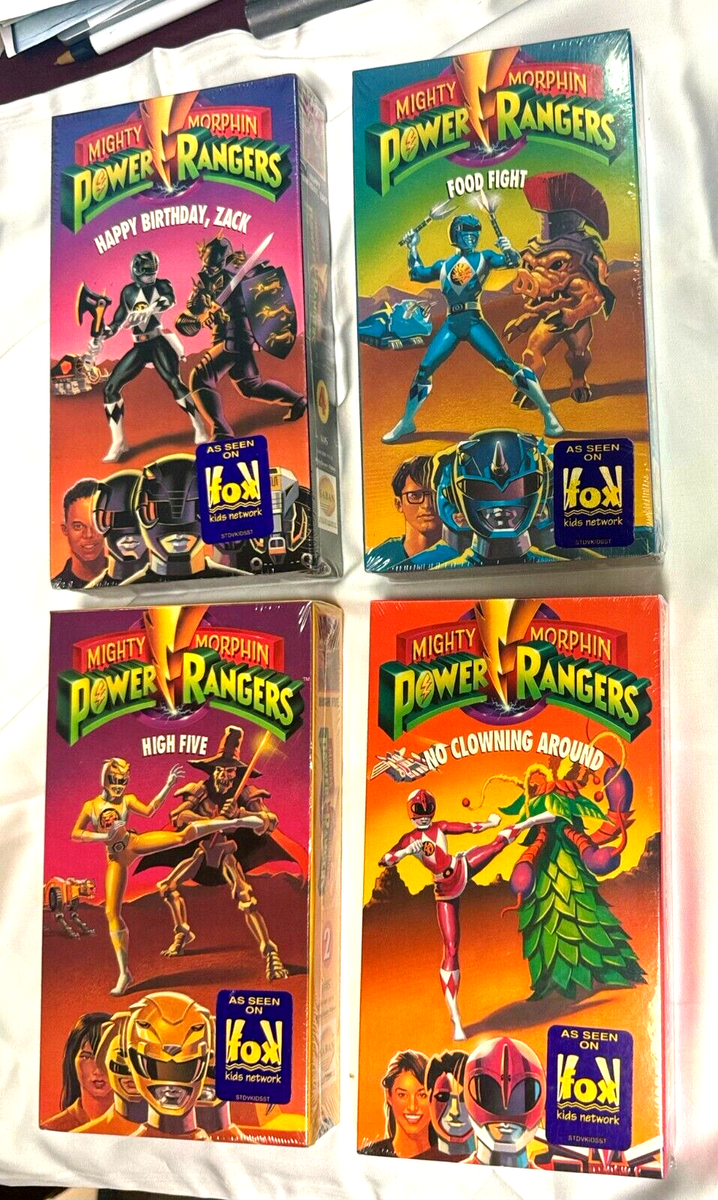 Mighty Morphin Power Rangers: (VHS, 1993) RARE NEW SEALED Lot of