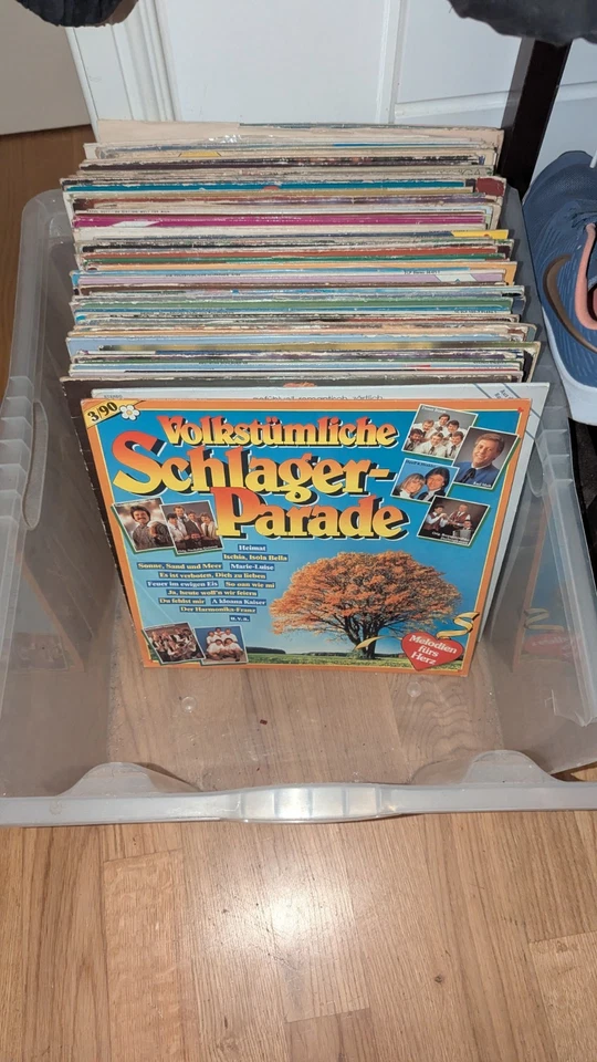 100 X 12" Vinyl Paket Deutsch Schallplatten Gemischt Klassiker Sammlung Schlager - Bild 2 von 4