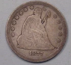 1877 Seated LIBERTY Quarter.  #12