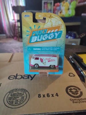 Jada Punch Buggy Slug Bug Volkswagen T1 Microbus Darryl's Soft Serve Diecast Car