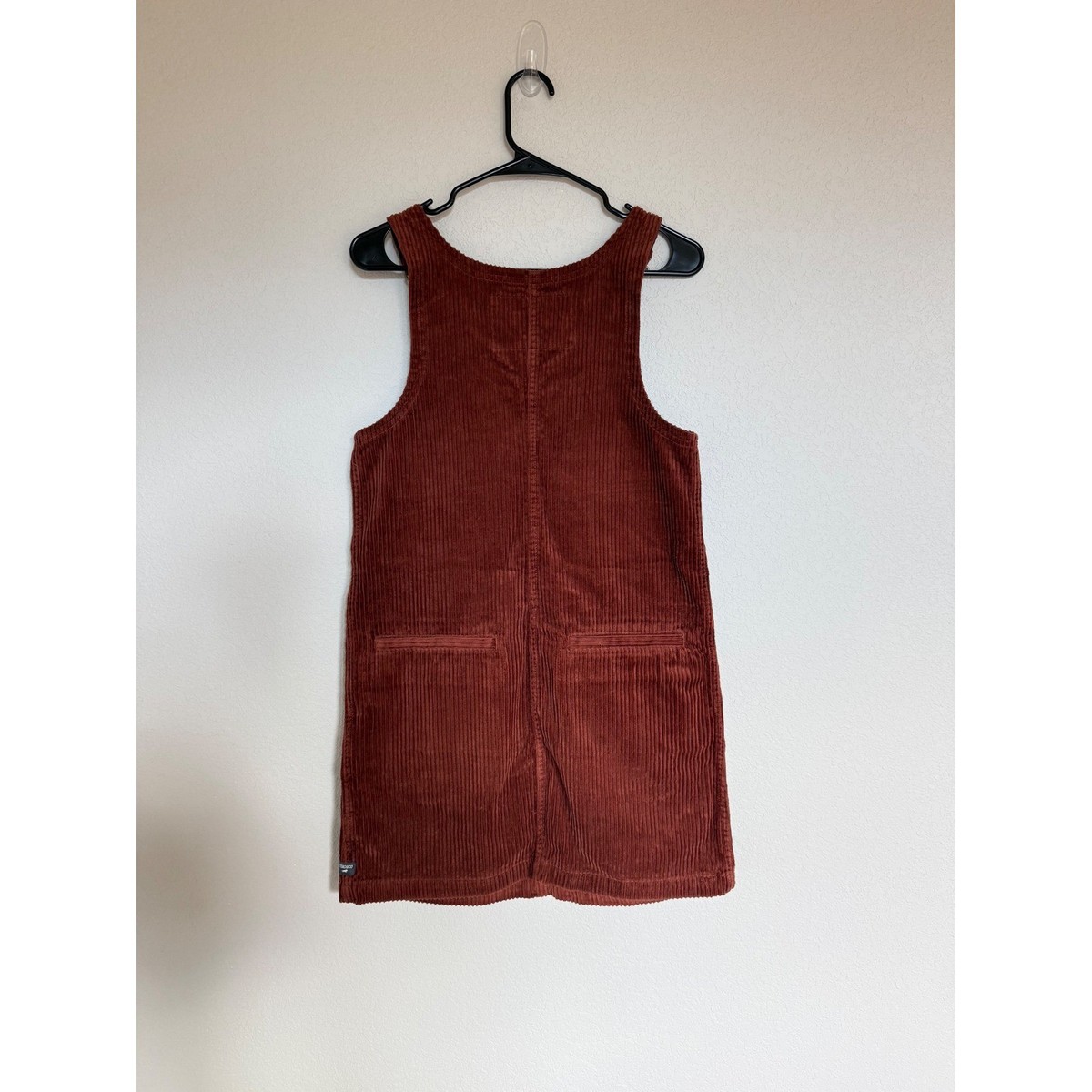 Toad&Co Women's Del Rey Jumper Brown Corduroy Mini Dress Overall Outdoor  Cotton | eBay