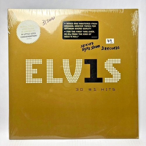 Elvis Presley / ELV1S 30 #1 Hits - 2002 Vinyl 2xLP - Mint, SEALED w/Hype Sticker