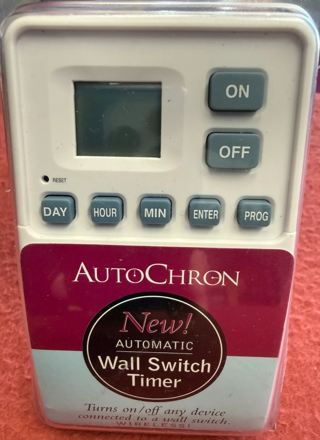 Autochron Timer Wireless Wall Switch Timer For Toggle Programmable in plastic