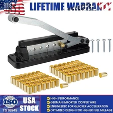 Heavy Duty Bench Hose Ferrule Crimper Crimping Tool 5 Dies W100 Ferrules H8-KIT1