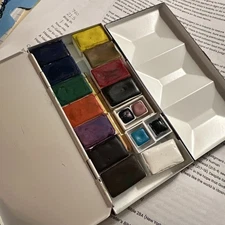 Pfeiffer Art Supply Watercolor Palette, Used Once, Downsizing, Great Paints