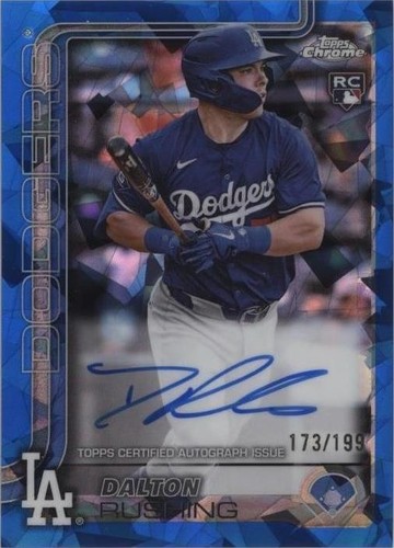 2025 Topps Chrome Dalton Rushing Aqua Wave Rookie Auto /199 