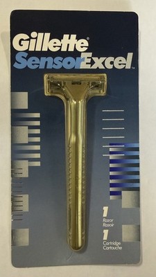 VTG 1990s Gillette Sensor Excel Razor Twin Blade Shaver Made In USA  Sealed, NOS