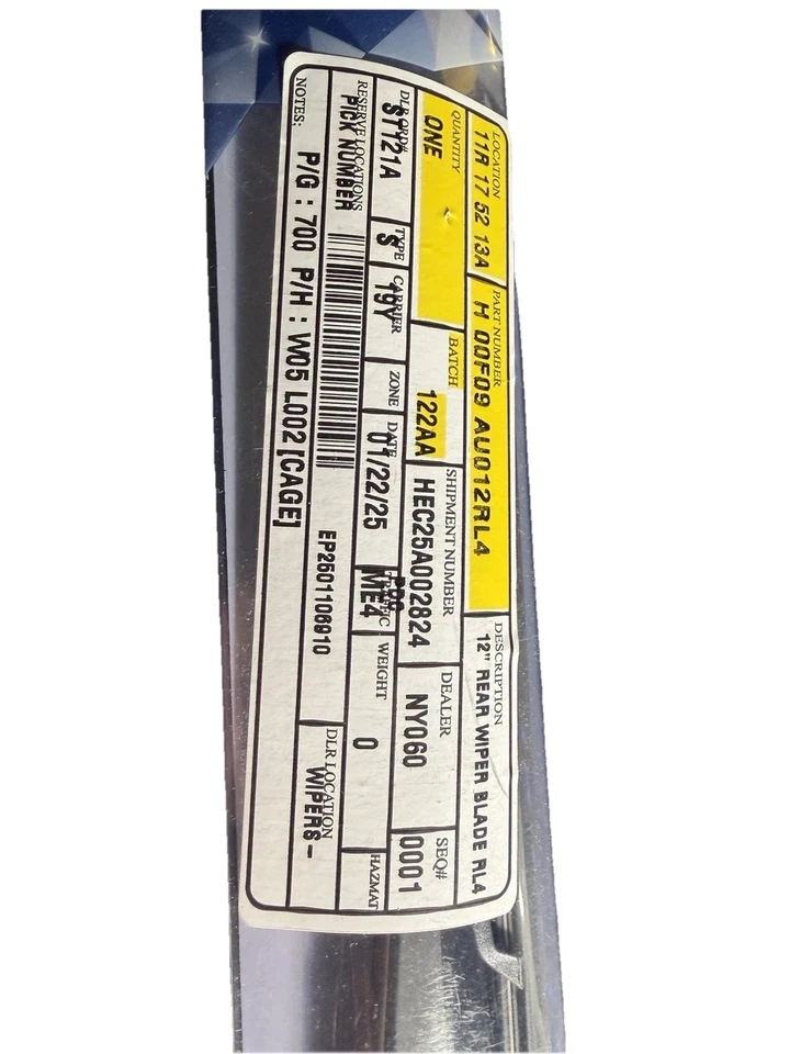 Limpiaparabrisas trasero original Hyundai 12 pulgadas Foto 3 de 3