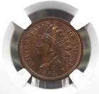 1864 Indian Head *BRONZE* Cent Penny 1c NGC MS64 BN #009 Unc BU ECC&C, Inc.