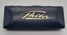 Ghitor vintage plastic and leather blu watch box for any models used 1960's