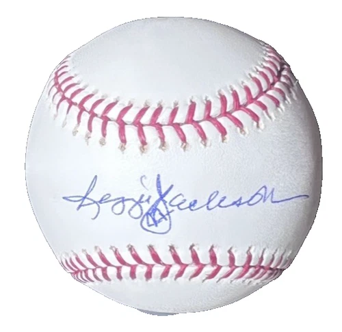 Reggie Jackson 44 Autographed 2004 World Series Logo Baseball (PSA COA)**NICE***