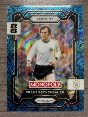 2026 Panini Prizm Monopoly FIFA World Cup Franz Beckenbauer Blue