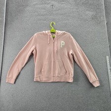 Victoria's Secret PINK Women Hoodie M Logo Embroidered Long Sleeve