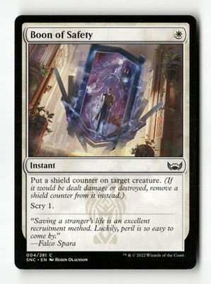Boon of Safety C - Streets of New Capenna 4 LP MTG