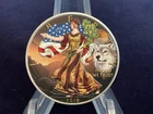 2019 1oz Silver Liberty Eagle.  “Wolf”.  Coloured.  Rare.  COA in Capsule.