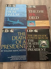 Lot of 4 LOOK Magazine 1967 John F Kennedy Ted Kennedy “Death Of A President”