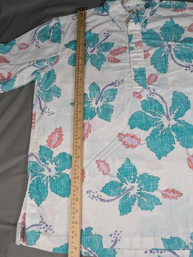 Reyn Spooner Shirt Mens Large White Floral Hawaiian - Picture 4 of 7