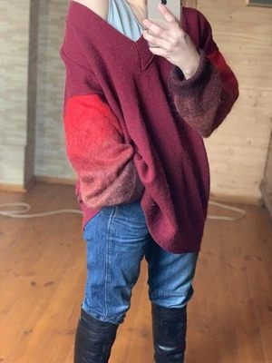 Women Agnona Sweater Red Angora 40 / L / 48 - Bild 1 von 4