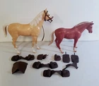 Y-150 VTG 60/70S MARX BEST OF THE WEST THUNDERBOLT & PANCHO HORSES, ACCESSORIES!
