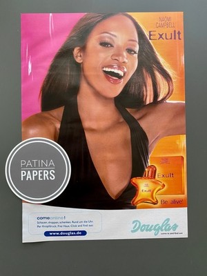 2002 Naomi Campbell Exult Douglas 90s Vintage Ad Retro Werbung Reklame