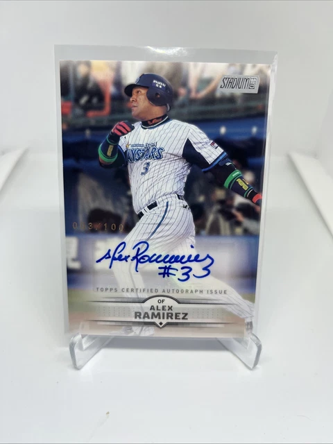 2025 Topps Stadium Baseball Npb Nippon Pro HOF Alex Ramirez #3/100 SSP Auto MINT