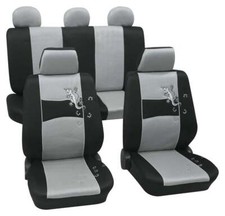 Silver & Black Stylish Car Seat Cover set for BMW 3-Series E30 1983-1993
