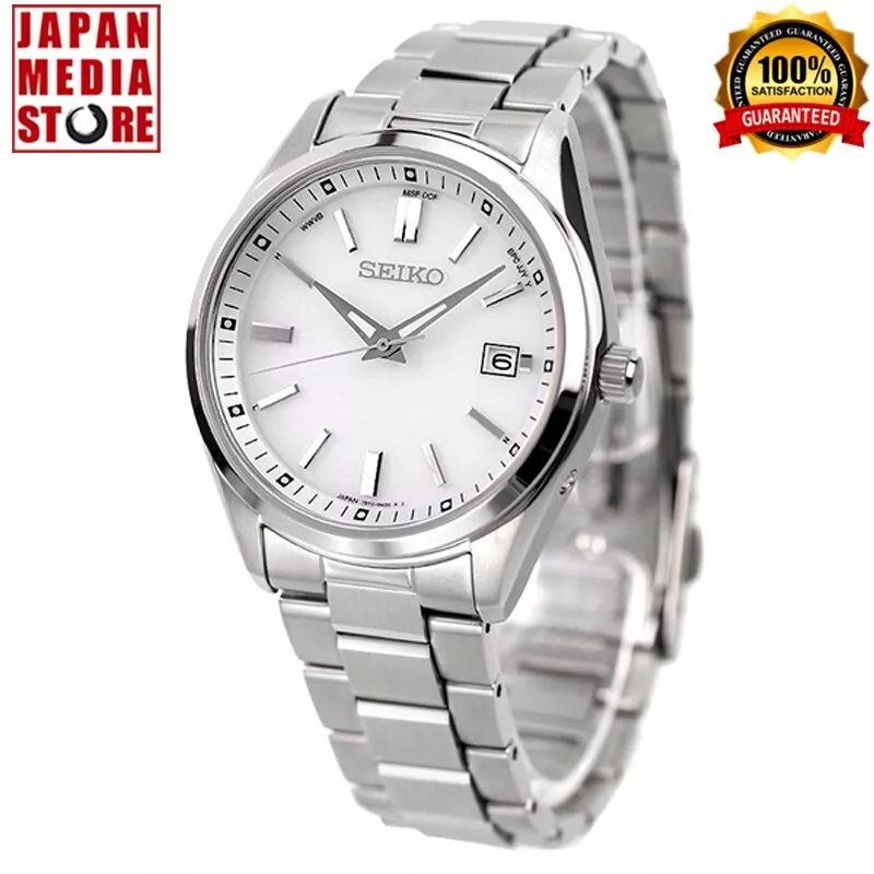 Decrement Par Algebra Seiko Selection SBTM317 White Dial Solar Atomic Radio Men Watch Made in  Japan | eBay