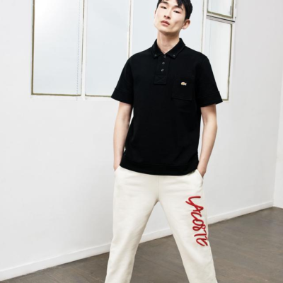 NWT Lacoste L!VE x Opening Ceremony Black Polo Sweatshirt