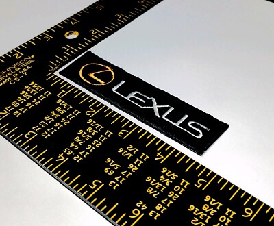Lexus Racing Patch Iron On Sew On High Quality Embroidery Patch Gold logo