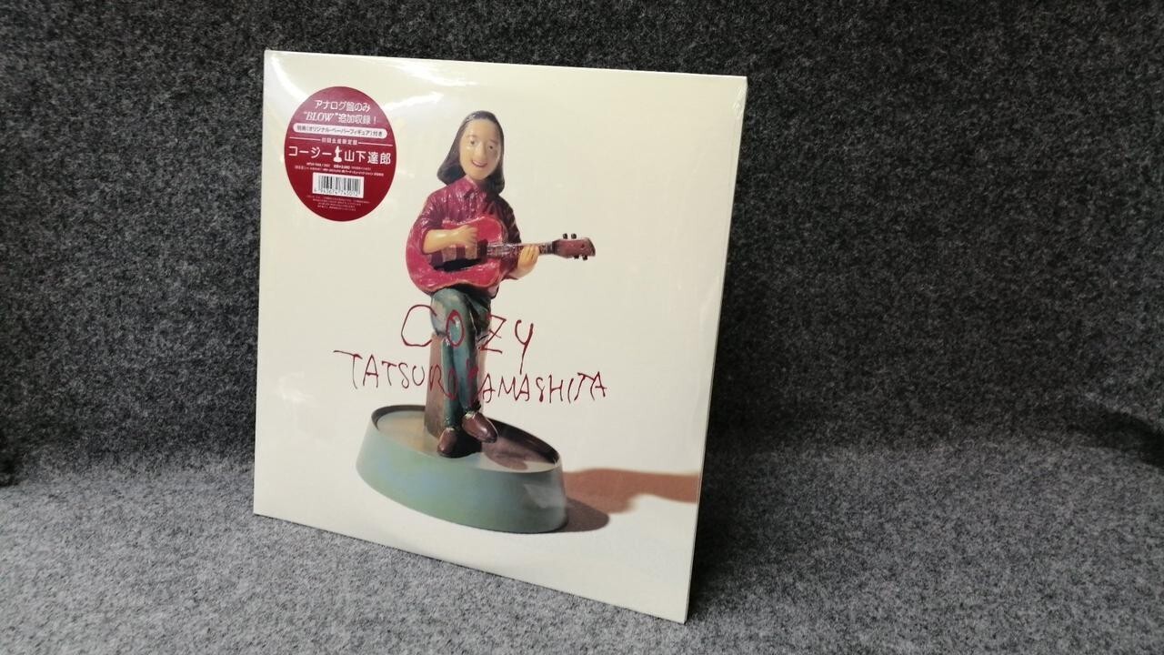 Tatsuro Yamashita Cozy First Press Limited Edition LP Record JPOP Paper Figure Collectible