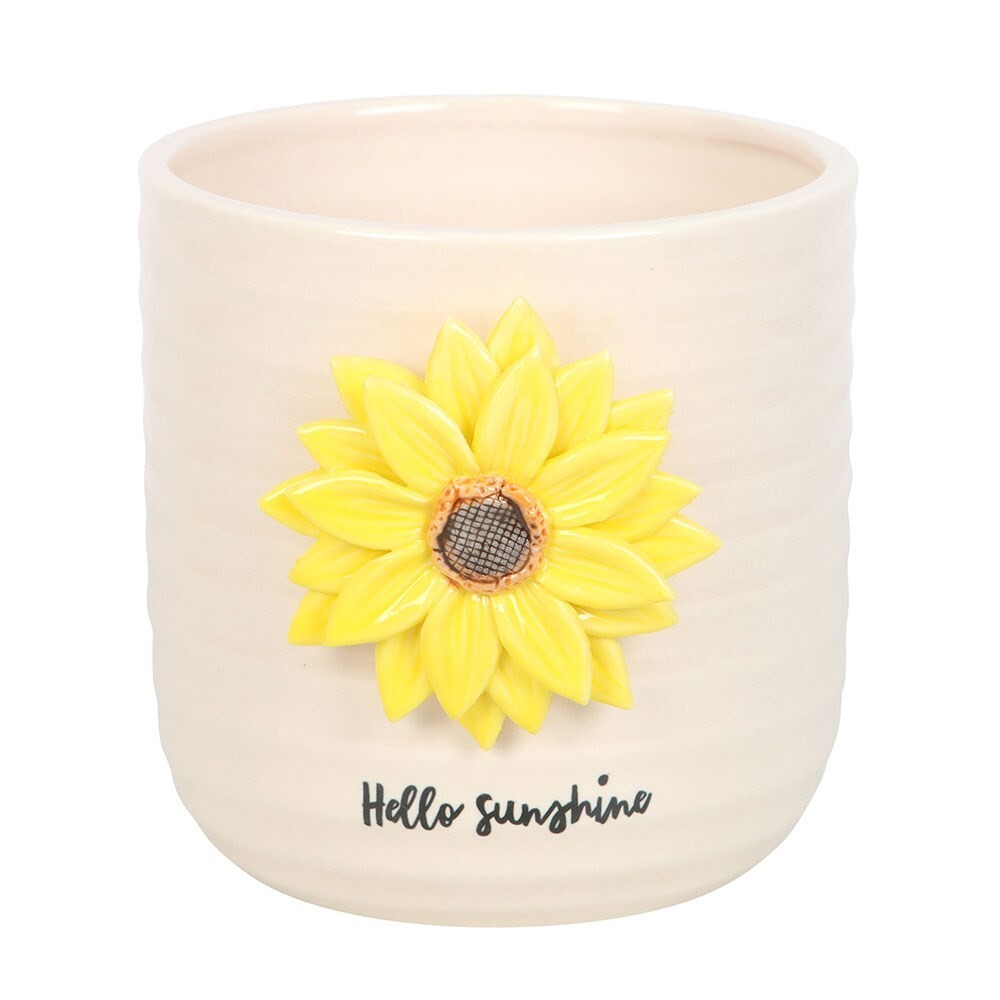 Something Different Hello Sunshine Plant Pot With 3D Sunflower - Image 5