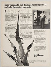 1972 Print Ad Savage Stevens Rifles 4 Models Shown Savage Arms Westfield,MA