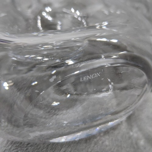 Lenox Tuscany Classics Clear Non-Lead Crystal 32 Oz Oval Wine Decanter w Stopper - Picture 9 of 13