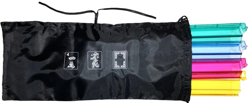 Mahjong Racks American Western Mah Jongg Combo Racks and Pushers Set /4 with Bag - Image 2 of 4