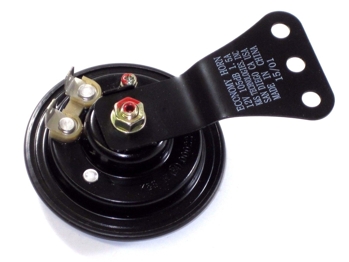 Small Horn motorcycle 12v Black 12 volt Triumph BSA Norton