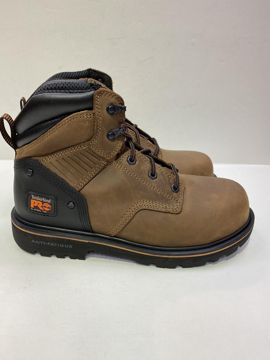 Timberland Pro Flume Steel Toe BOOTS Sz 8.5 Brown Leather  display picture 3
