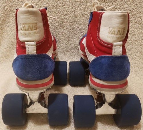 PATTINI A RULLI QUAD VINTAGE 1978 VANS ACS CONDIZIONI FANTASTICHE! SKATEBOARD TAGLIA 5 - Foto 4 di 9