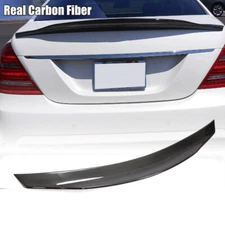 Carbon Fiber Rear Trunk Spoiler Wing For Benz W221 S400 S500 S550 S600 2008-13