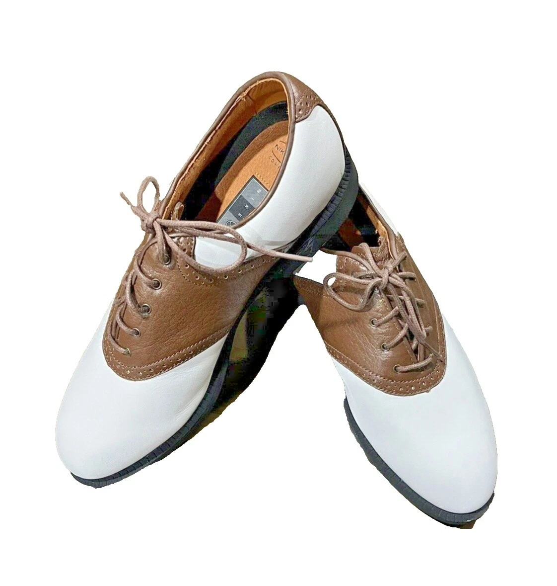 Parte superior de cuero Marrón Zapatos De Golf Para Hombres Zapato de EE. UU. 8.5