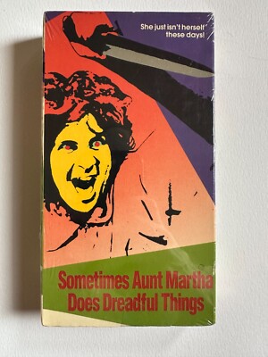 Sometimes Aunt Martha Does Dreadful Things VHS SEALED Video Treasures Horror