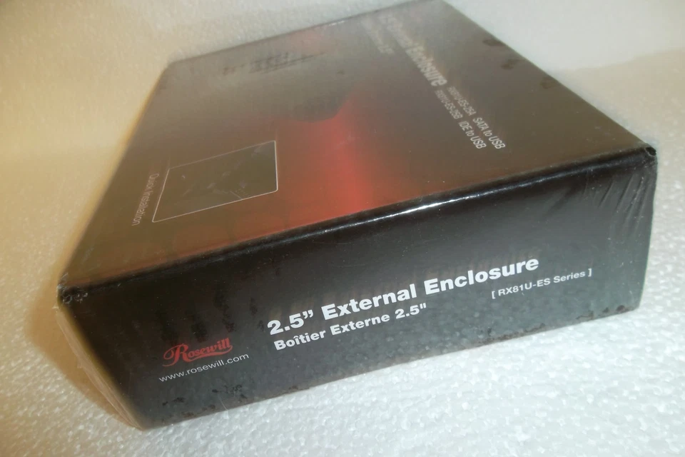 Rosewill 2.5" IDE to USB External Enclosure 480 MB/s LED Black RX81U-ES-25B NEW - Image 2 of 4